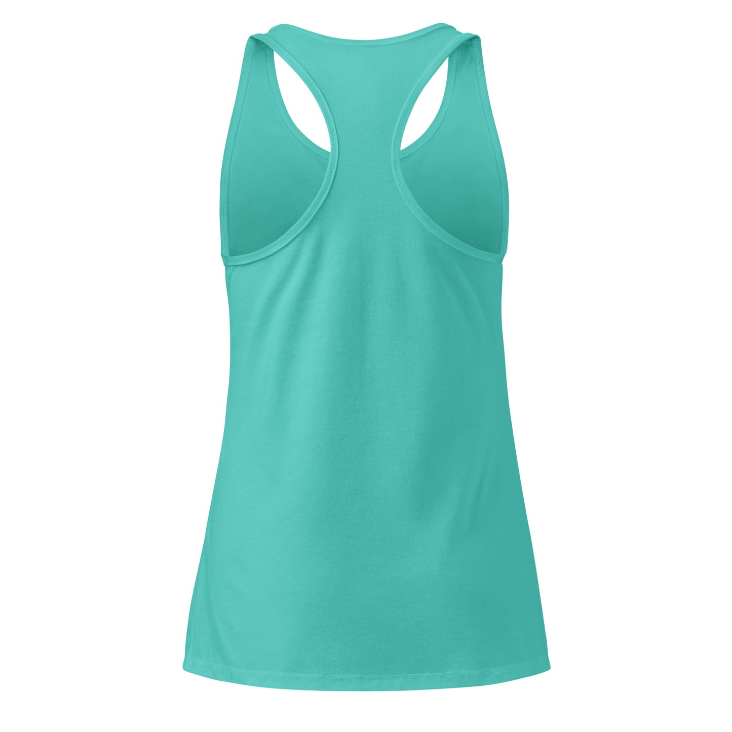 Racer Back tank - teal back