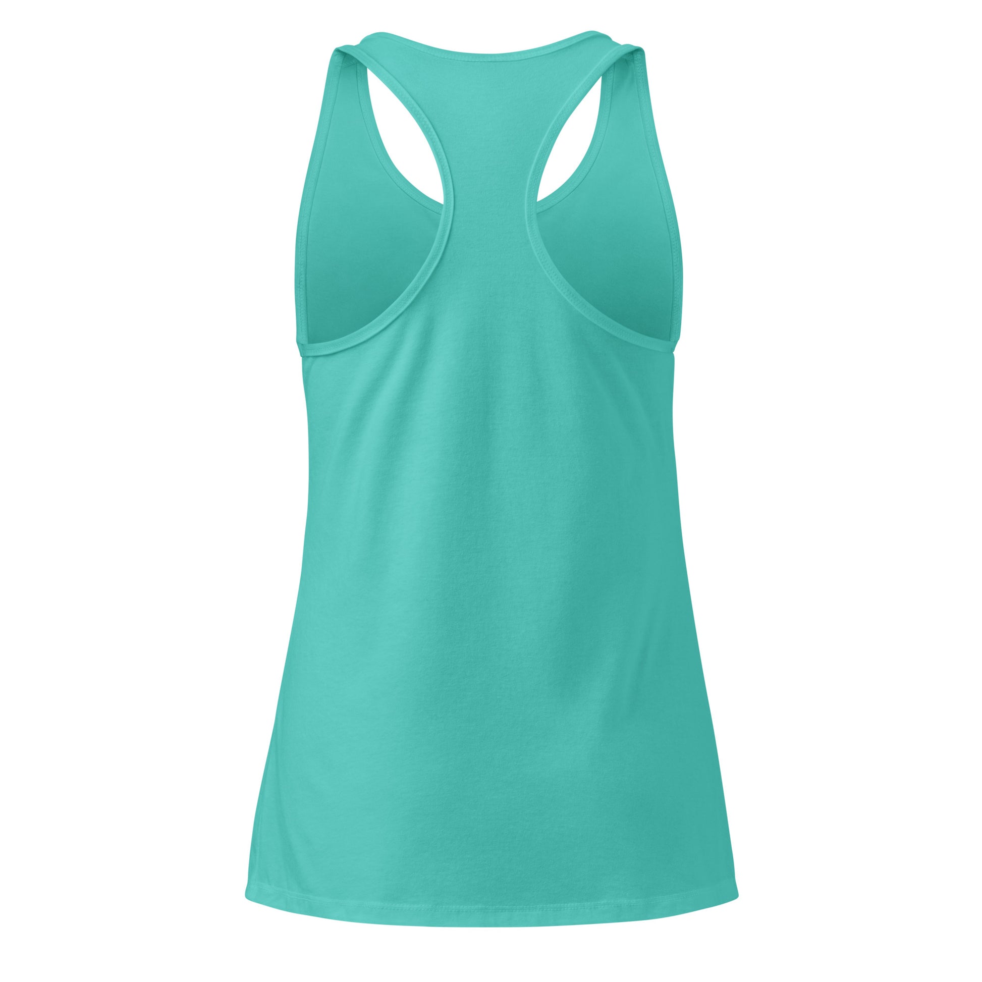 Racer Back tank - teal back