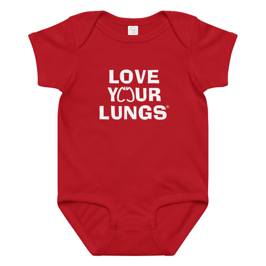 Back view of Love Your Lungs Onesie