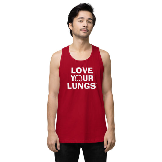 Back view of Men’s Love Your Lungs Tank Top