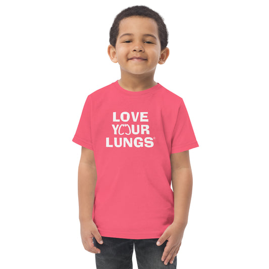 Back view of Toddler jersey t-shirt