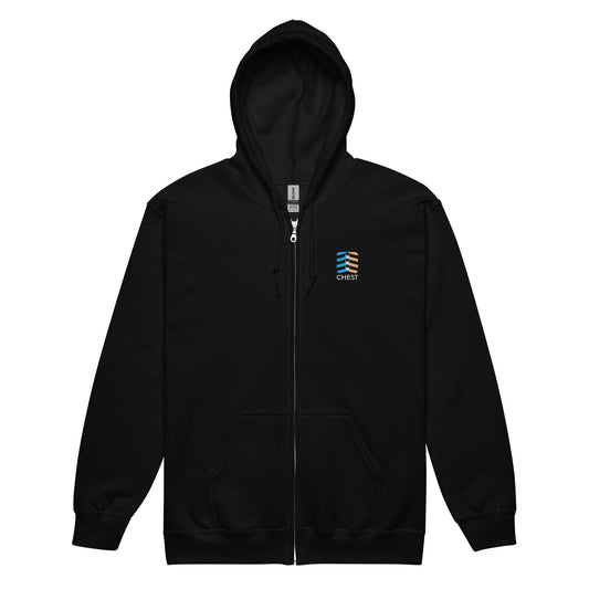 Back view of Full Zip Hoodie - Unisex