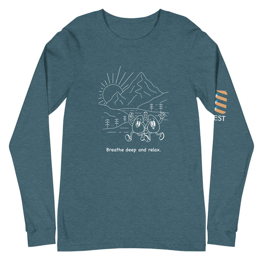 Unisex Breathe Deep Long Sleeve Tee